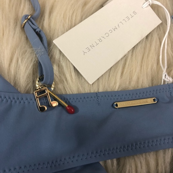 Stella McCartney Infinity Blue Wrap Bikini Top - Picture 5 of 8